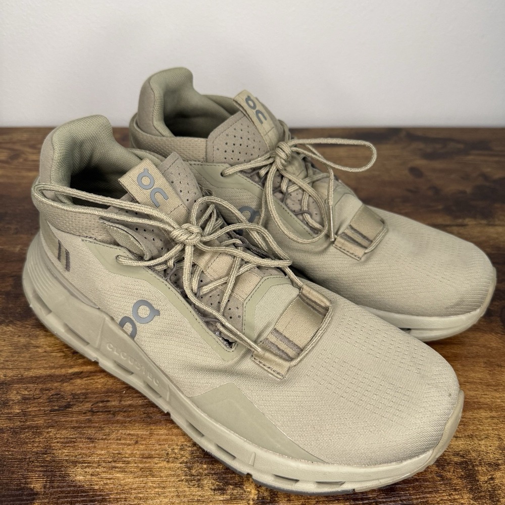 On Running Cloudnova Form Men's Size 10 Olive Green Beige Athletic Shoes